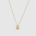 Arms Of Eve - Libra Zodiac Gold Tag Necklace - Jewellery (Gold) Libra Zodiac Gold Tag Necklace