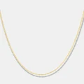 Michael Hill - 45cm (18") 1mm 1.5mm Width Hollow Singapore Chain in 10kt Yellow Gold - Jewellery (Yellow) 45cm (18") 1mm-1.5mm Width Hollow Singapore Chain in 10kt Yellow Gold