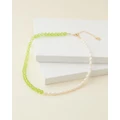 Senso - Pearl and Swarovski Choker - Jewellery (Green) Pearl and Swarovski Choker