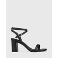 Wittner - Carelinah Leather Block Heel Sandals - Sandals (Black) Carelinah Leather Block Heel Sandals