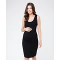 Ripe Maternity - Nursing Tube Dress - Dresses (Black) Nursing Tube Dress