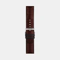 Tissot - Official Leather & Rubber Strap Lugs 22mm - Watches (Black & Brown) Official Leather & Rubber Strap Lugs 22mm