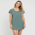 Bamboo Body - Niah Night Dress - Sleepwear (Moss Green) Niah Night Dress