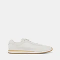 Clarks - Craftrun Lace Womens - Sneakers (White Suede) Craftrun Lace Womens