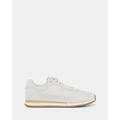 Clarks - Craftrun Lace Womens - Sneakers (White Suede) Craftrun Lace Womens