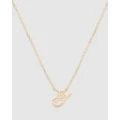 By Charlotte - Love Letter 'B' Necklace - Jewellery (Gold) Love Letter 'B' Necklace