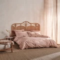 Linen House - Nara 400TC Bamboo Cotton Quilt Cover Set - Home (Clay) Nara 400TC Bamboo Cotton Quilt Cover Set