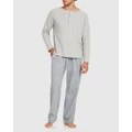Jasmine and Will - Cotton Flannel Man Pant Grey Stripe - Sleepwear (Grey) Cotton Flannel Man Pant - Grey Stripe