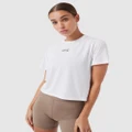 REC GEN - Oxy DBL Crop Tee - T-Shirts & Singlets (White) Oxy DBL Crop Tee