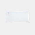 Linen House - Vienna 300TC Cotton Percale Standard Pillowcase - Home (White) Vienna 300TC Cotton Percale Standard Pillowcase