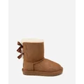 Ozwear Connection Uggs - Ugg Kids 2 Ribbon Boots (Water Resistant) - Boots (CHESTNUT) Ugg Kids 2 Ribbon Boots (Water Resistant)