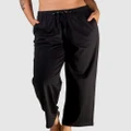 B Free Intimate Apparel - 100% Cotton Lounge Pants - Sleepwear (Black) 100% Cotton Lounge Pants