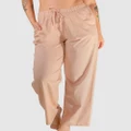 B Free Intimate Apparel - 100% Cotton Lounge Pants - Sleepwear (Nude) 100% Cotton Lounge Pants
