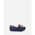 Ozwear Connection Uggs - Ugg Kids Romy Moccasin - Boots (NAVY) Ugg Kids Romy Moccasin