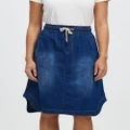 DRICOPER DENIM - Cecil Indigo Skirt - Denim skirts (Paris Blue) Cecil Indigo Skirt
