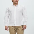 Tommy Hilfiger - Flex Poplin Shirt - Shirts & Polos (White) Flex Poplin Shirt