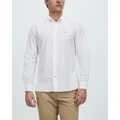 Tommy Hilfiger - Flex Poplin Shirt - Shirts & Polos (White) Flex Poplin Shirt