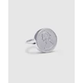Von Treskow - U Shank Coin Ring - Jewellery (Silver) U-Shank Coin Ring