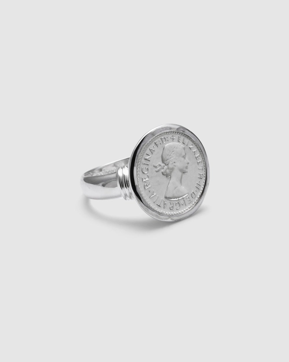 Von Treskow - Threepence Coin Ring - Jewellery (Silver) Threepence Coin Ring
