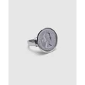 Von Treskow - Sixpence Coin Ring - Jewellery (Silver) Sixpence Coin Ring