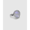 Von Treskow - Moonstone Dome Ring - Jewellery (Silver) Moonstone Dome Ring