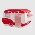 Petite Maison Play - Caravan Cubbyhouse - Playsets (Red) Caravan Cubbyhouse