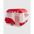 Petite Maison Play - Caravan Cubbyhouse - Playsets (Red) Caravan Cubbyhouse