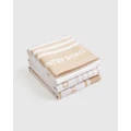 Country Road - Aeri Australian Cotton Tea Towel Pack Of 3 - Home (Neutrals) Aeri Australian Cotton Tea Towel Pack Of 3