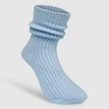 High Heel Jungle - Cashmere Sock - Socks & Stockings (Powder Blue) Cashmere Sock