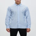 Tommy Hilfiger - Flex Poplin Shirt - Shirts & Polos (Calm Blue) Flex Poplin Shirt