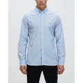 Tommy Hilfiger - Flex Poplin Shirt - Shirts & Polos (Calm Blue) Flex Poplin Shirt