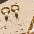 Arms Of Eve - Cordelia Pearl Earrings - Jewellery (Gold) Cordelia Pearl Earrings