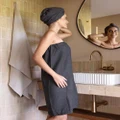 Bambury - Matrix Microfibre Body Wrap - Bathroom (Grey) Matrix Microfibre Body Wrap