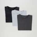 Silent Theory - Acid Tail Tee 3 Pack - T-Shirts & Singlets (Washed Black, Charcoal & Grey) Acid Tail Tee 3-Pack