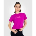 The WOD Life - Everyday Cropped T Shirt - Short Sleeve T-Shirts (Pink) Everyday Cropped T-Shirt