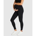 Rockwear - Maternity Pocket Full Length Tights - Full Tights (BLACK) Maternity Pocket Full Length Tights