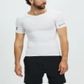 Supacore - SUPA X ® Short Sleeve Body Mapped Compression Top - Compression Tops (White) SUPA X ® Short Sleeve Body Mapped Compression Top