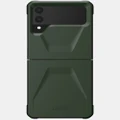 UAG - Galaxy Flip 3 Civilian Phone Case - Tech Accessories (Green) Galaxy Flip 3 Civilian Phone Case