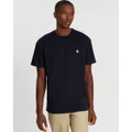 Carhartt - SS Chase T Shirt - T-Shirts & Singlets (Dark Navy & Gold) SS Chase T-Shirt