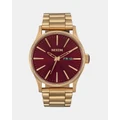 Nixon - Sentry SS - Watches (Oxblood Sunray & Gold) Sentry SS
