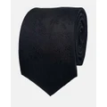 Abelard - Paisley Silk Formal Tie - Ties (BLACK) Paisley Silk Formal Tie