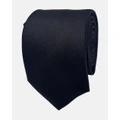 Abelard - Textured Silk Formal Tie - Ties (BLACK) Textured Silk Formal Tie