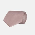 Abelard - Textured Silk Formal Tie - Ties (BLUSH) Textured Silk Formal Tie