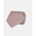 Abelard - Textured Silk Formal Tie - Ties (BLUSH) Textured Silk Formal Tie