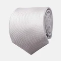 Abelard - Textured Silk Formal Tie - Ties (WHITE) Textured Silk Formal Tie