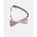 Abelard - Paisley Silk Formal Bow Tie - Ties & Cufflinks (BLUSH) Paisley Silk Formal Bow Tie