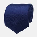 Abelard - Textured Silk Formal Tie - Ties (NAVY) Textured Silk Formal Tie