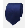 Abelard - Textured Silk Formal Tie - Ties (NAVY) Textured Silk Formal Tie