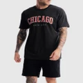 Counter Culture - Chicago Tee - Short Sleeve T-Shirts (Vintage Black) Chicago Tee