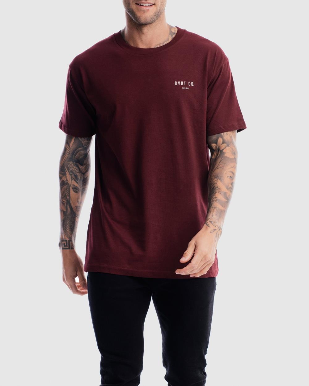 DVNT - Locale Tee - T-Shirts & Singlets (Oxblood) Locale Tee